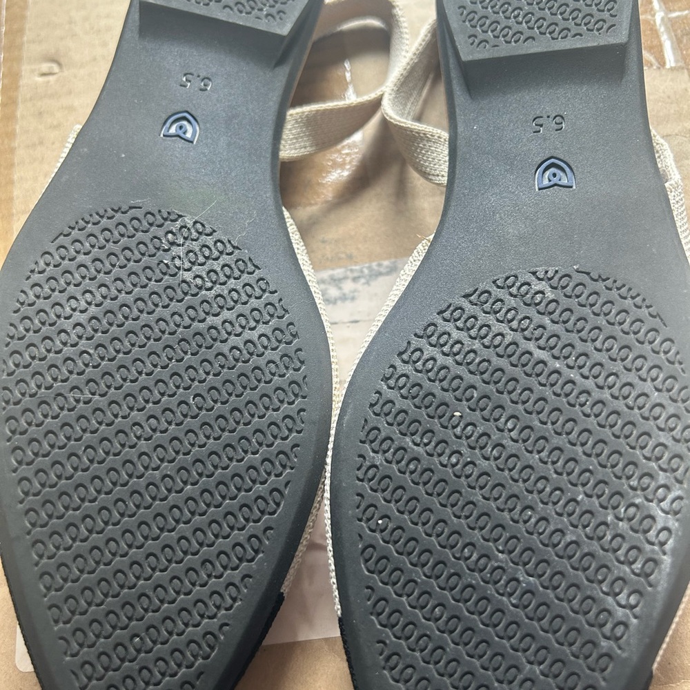 Rothy's Black and Cream Slingback Flats - Picture 5 of 5